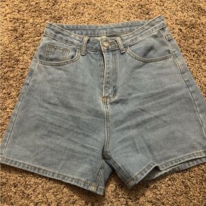 SHEIN Sky Blue Denim Shorts